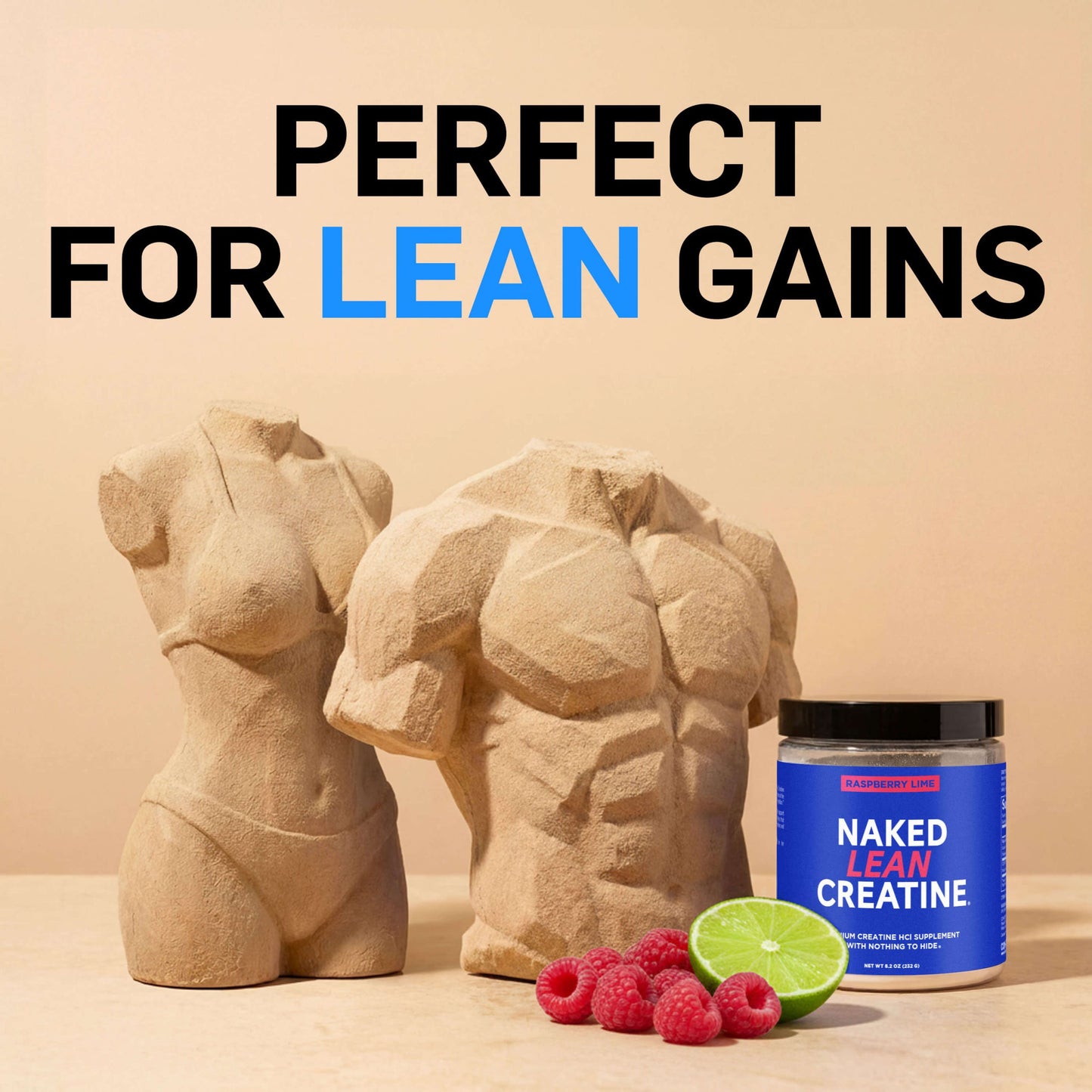 Raspberry Lime Creatine HCl Powder - Raspberry Lime for Simple Pre- or Post-Workout Routines