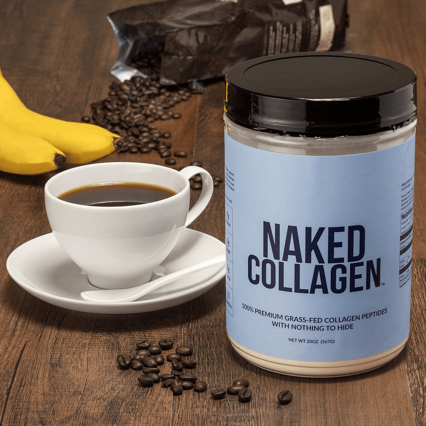 Collagen Peptides Protein Powder - Collagen Peptides for Smooth Drinks, Coffee and Recipes