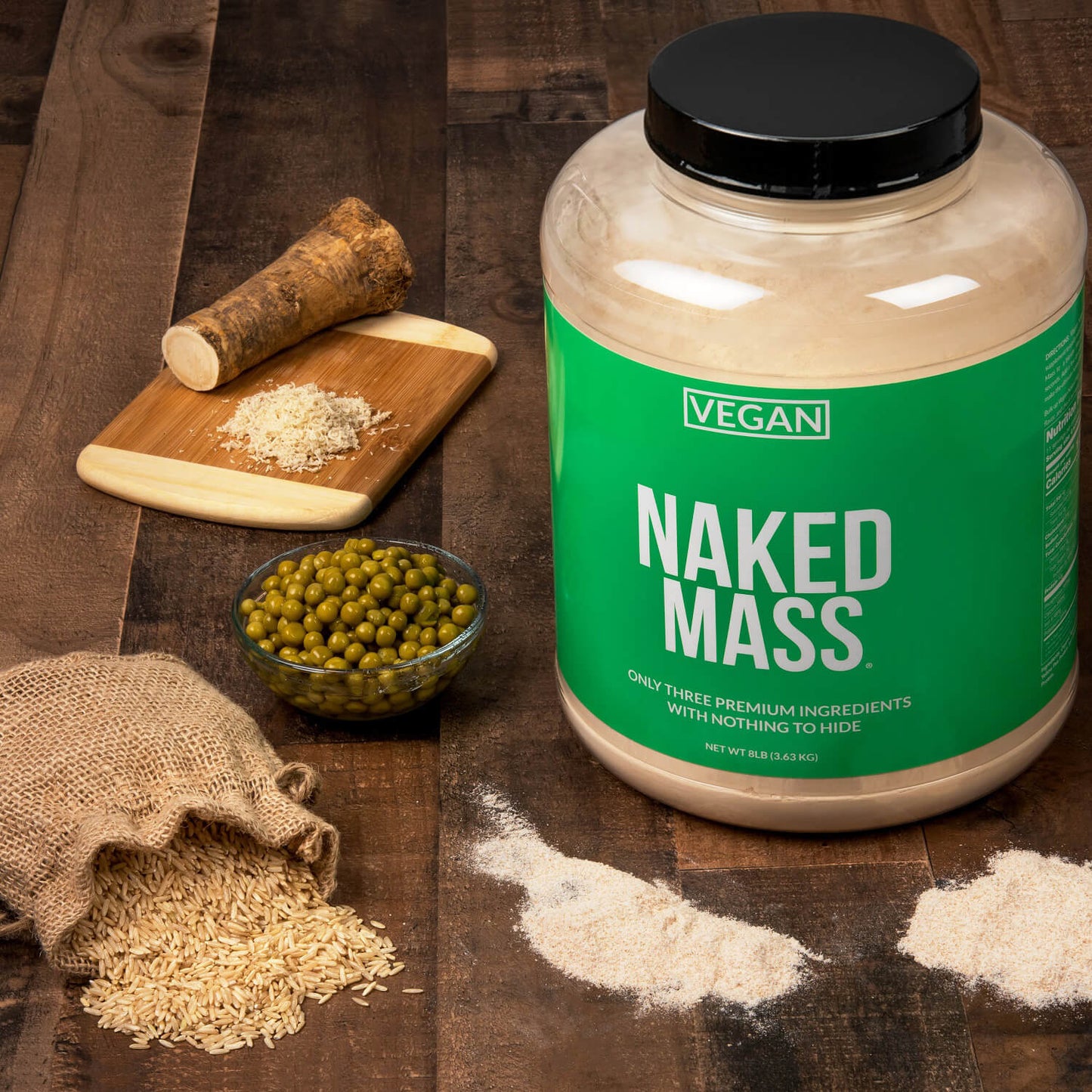 Vegan Mass Gainer Supplement - Unflavored (Vegan) Made for Smooth, Calorie-Rich Shakes