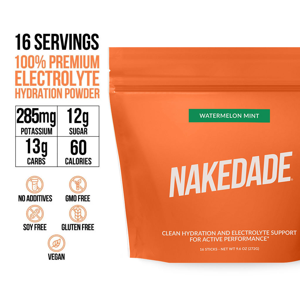 Electrolytes Powder Packets - Watermelon Mint - Watermelon Mint for Quick Drink Preparation On the Go