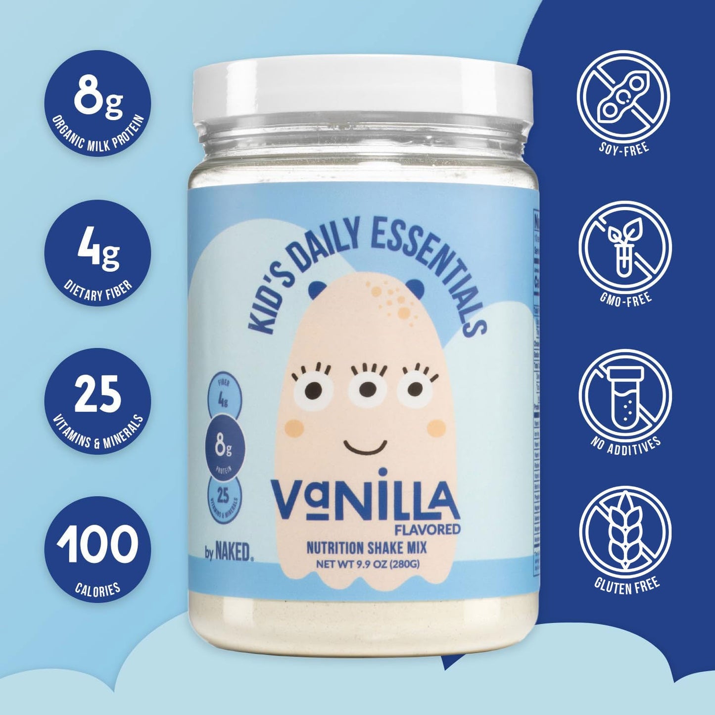 Kid's Nutrition Shake - Vanilla Formula for Simple Daily Nutrition Routines
