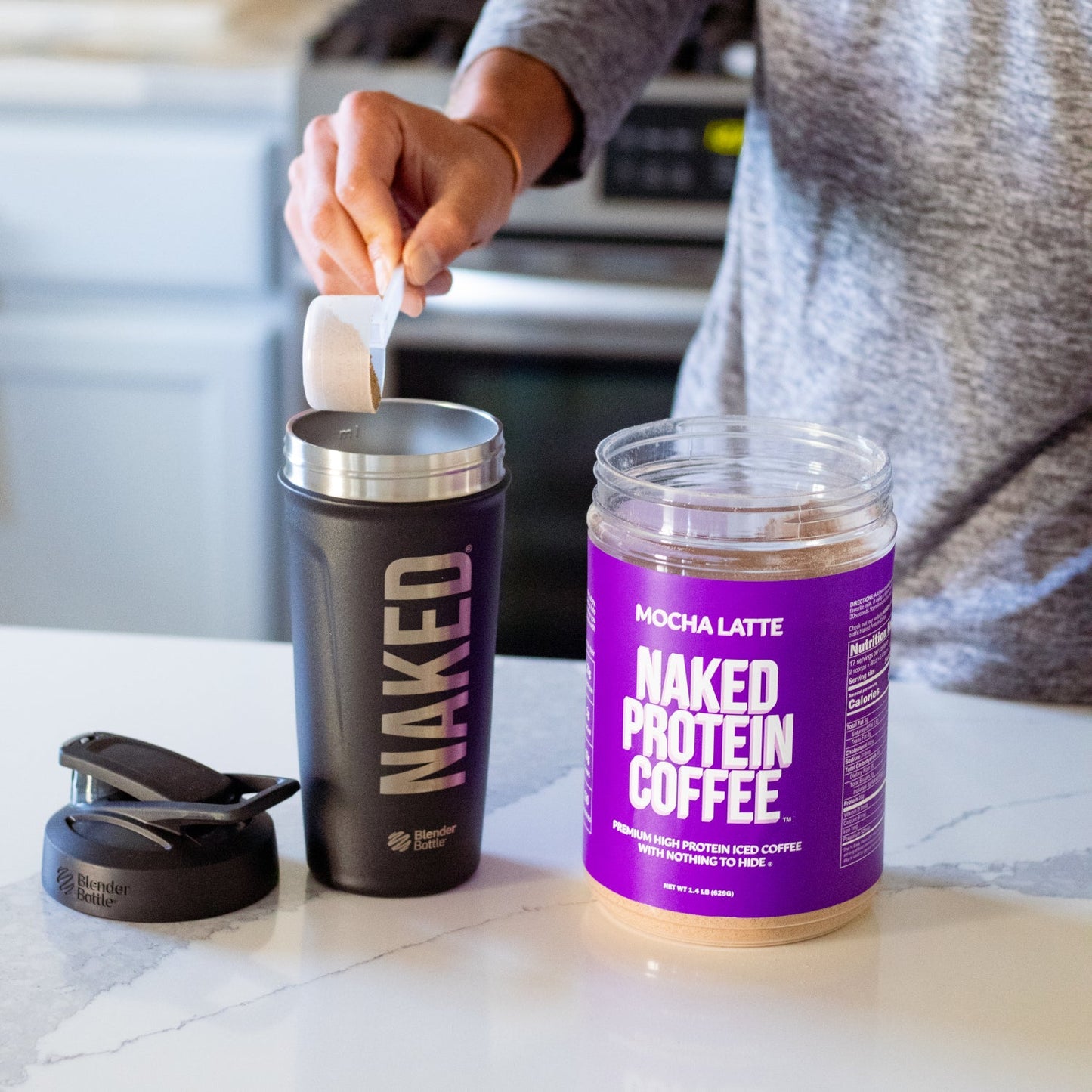 Mocha Latte Protein Iced Coffee - Mocha Latte for Smooth Iced Coffee Protein Routines
