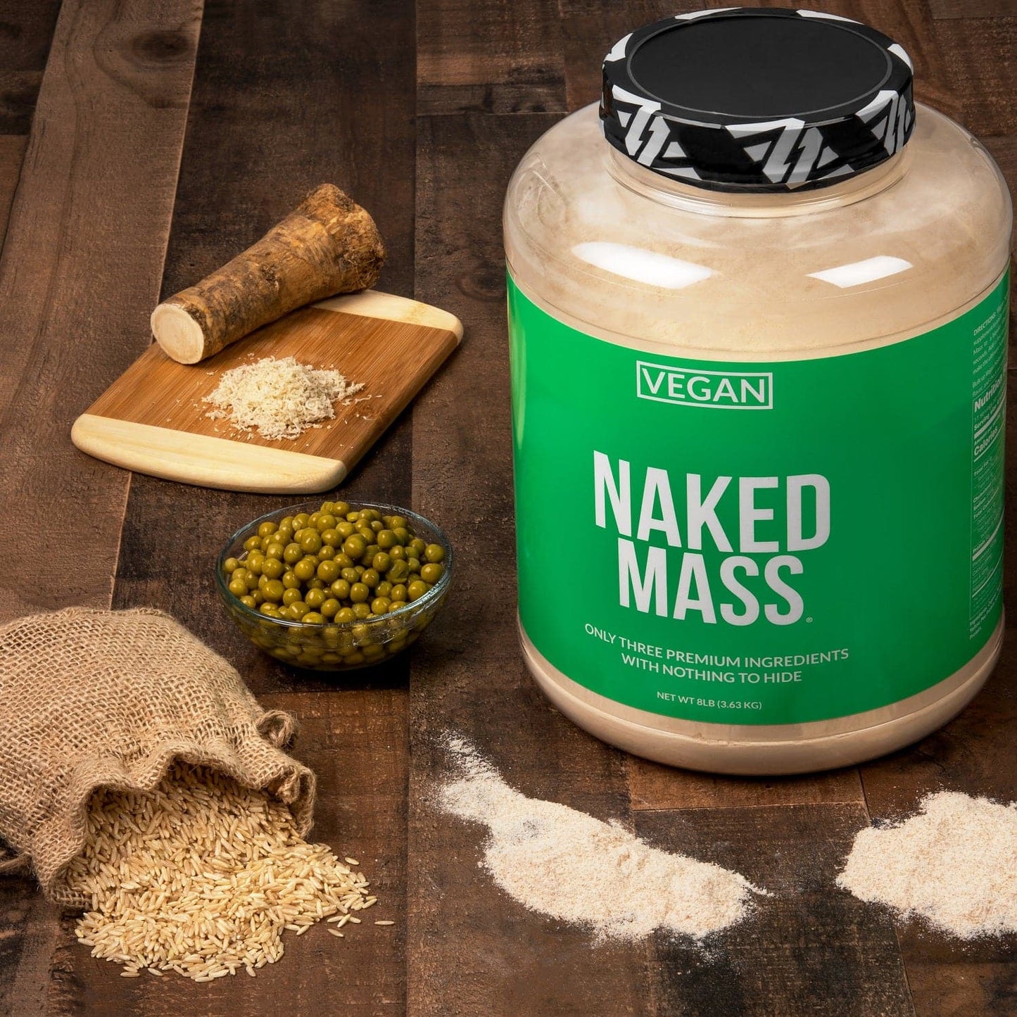 Vegan Mass Gainer Supplement - Unflavored (Vegan) 12LB Made for Smooth, Calorie-Rich Shakes