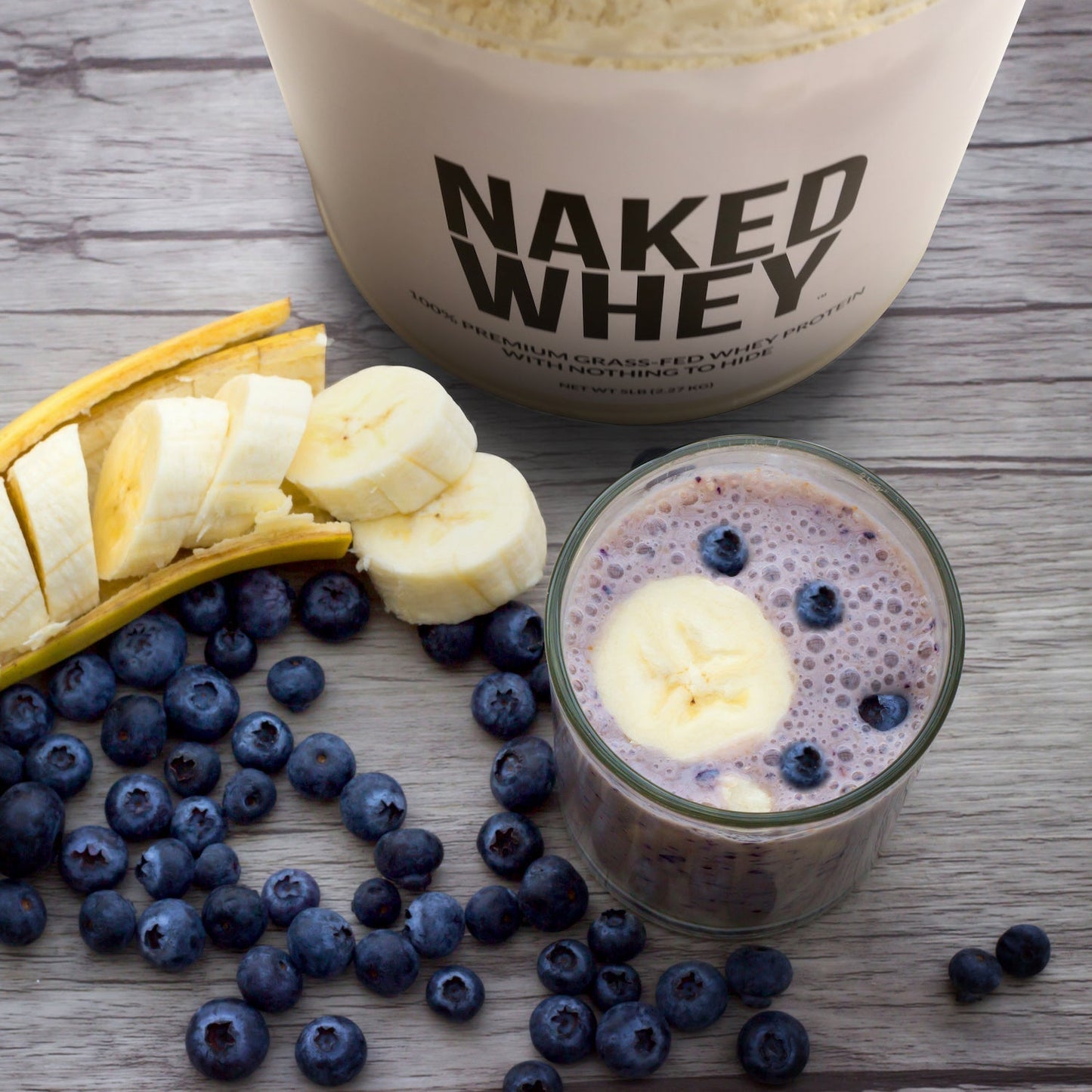 Grass Fed Whey Protein Powder - Unflavored - Standard Size for Convenient Daily Protein Mixing