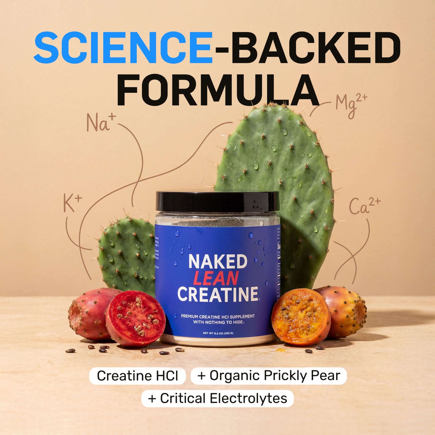 Creatine HCl Powder - Unflavored for Simple Pre- or Post-Workout Routines