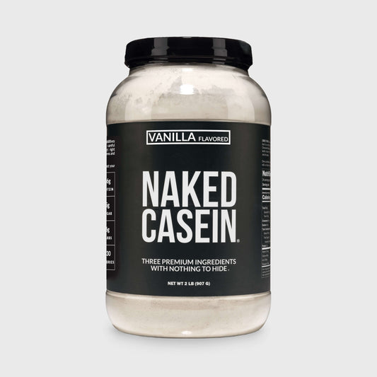 Vanilla Casein Protein Powder - Vanilla - Standard Size for Convenient Daily Protein Mixing
