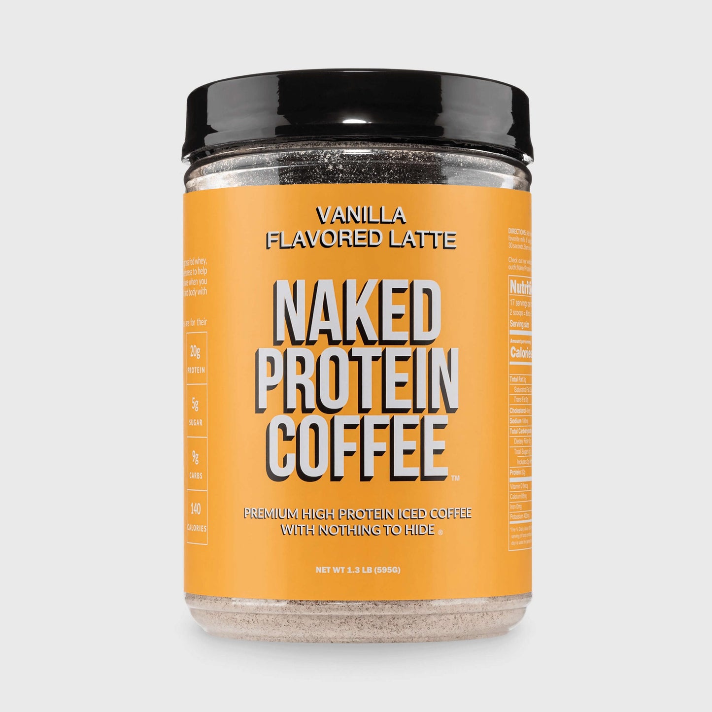 Vanilla Latte Protein Iced Coffee - Vanilla Latte for Smooth Iced Coffee Protein Routines