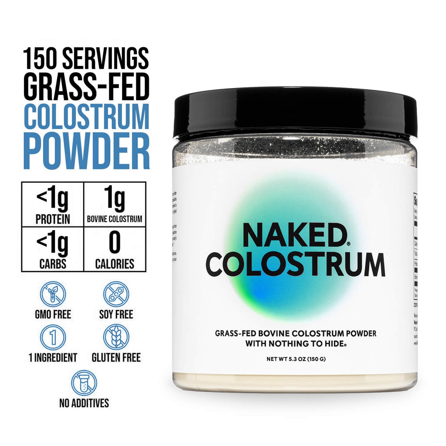 Grass-Fed Colostrum Powder - Colostrum Powder for Smooth Drinks, Coffee and Recipes