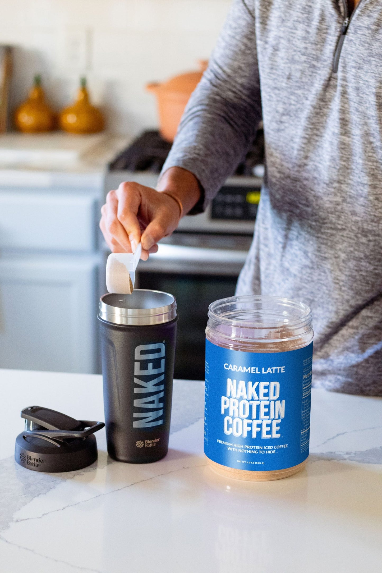 Caramel Latte Protein Iced Coffee - Caramel Latte for Smooth Iced Coffee Protein Routines