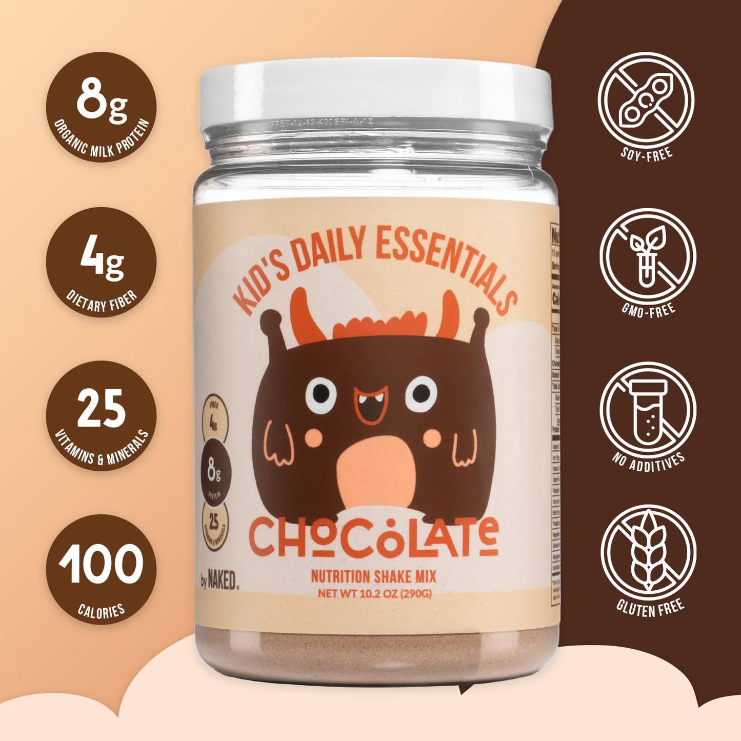 Kid's Nutrition Shake - Chocolate Formula for Simple Daily Nutrition Routines