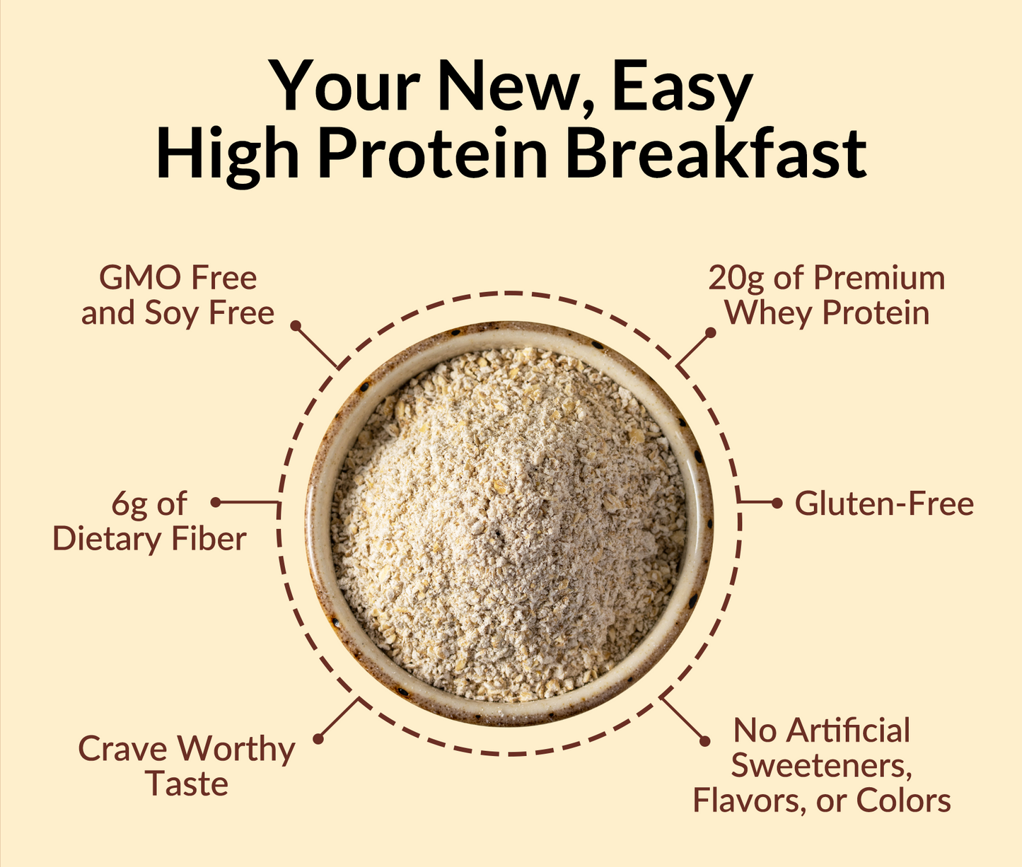 Cinnamon Roll Protein Oats - Cinnamon Roll Made for Quick and Flavorful Breakfasts