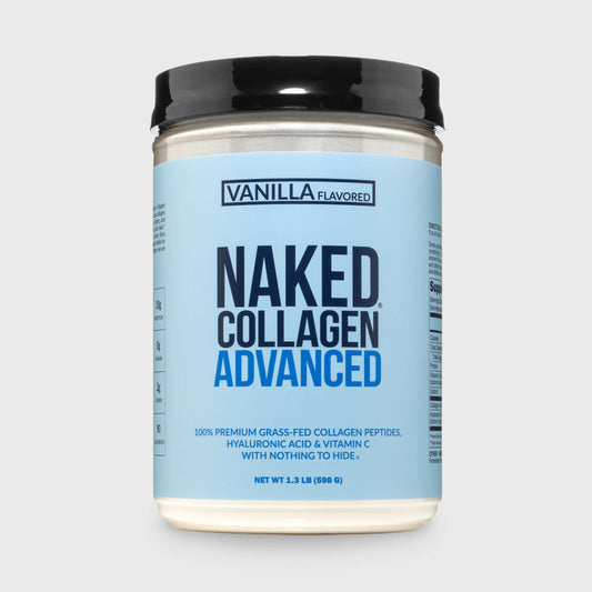 Vanilla Collagen Peptides with Hyaluronic Acid - Vanilla Advanced Collagen Peptides for Smooth Drinks, Coffee and Recipes