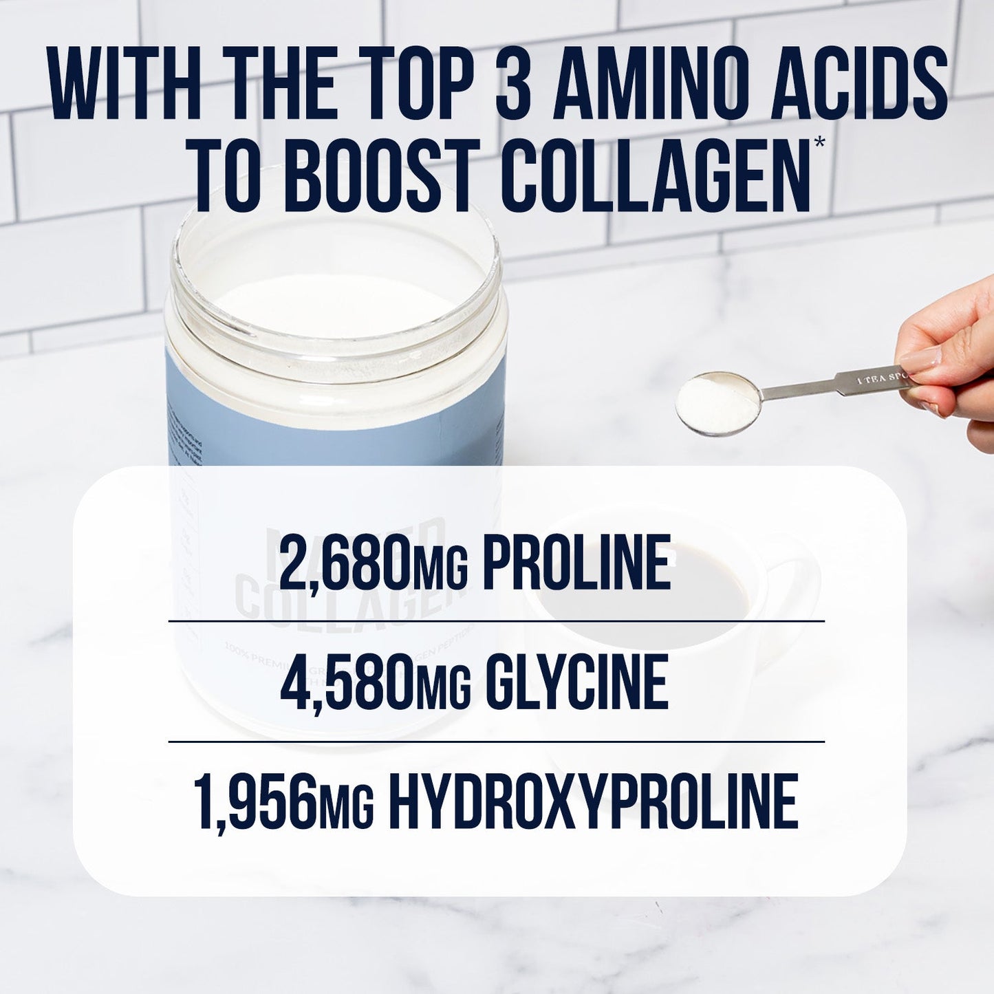 Vanilla Collagen Peptides Powder - Vanilla Collagen Peptides for Smooth Drinks, Coffee and Recipes