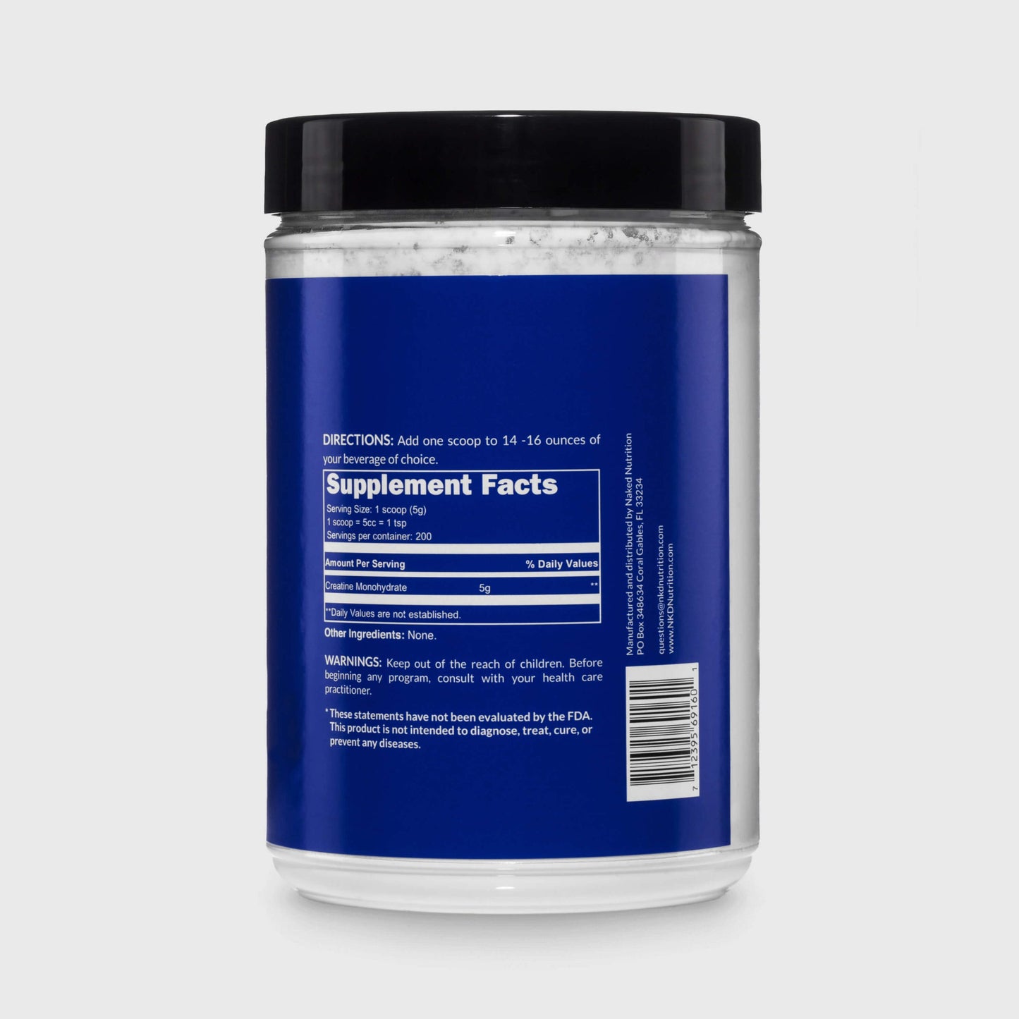 Creatine Monohydrate Powder - Unflavored - Value Size for Simple Pre- or Post-Workout Routines