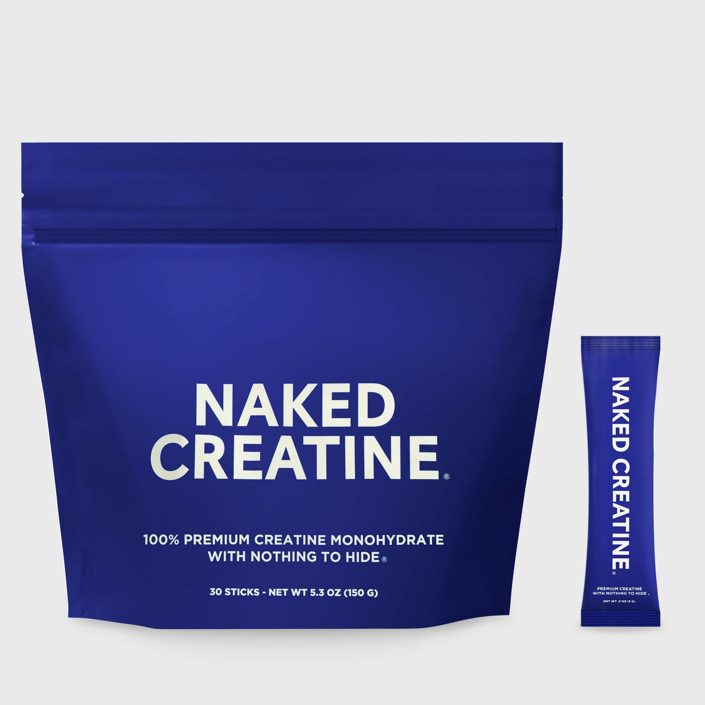 Creatine Travel Packets - Unflavored Sticks for Simple Pre- or Post-Workout Routines