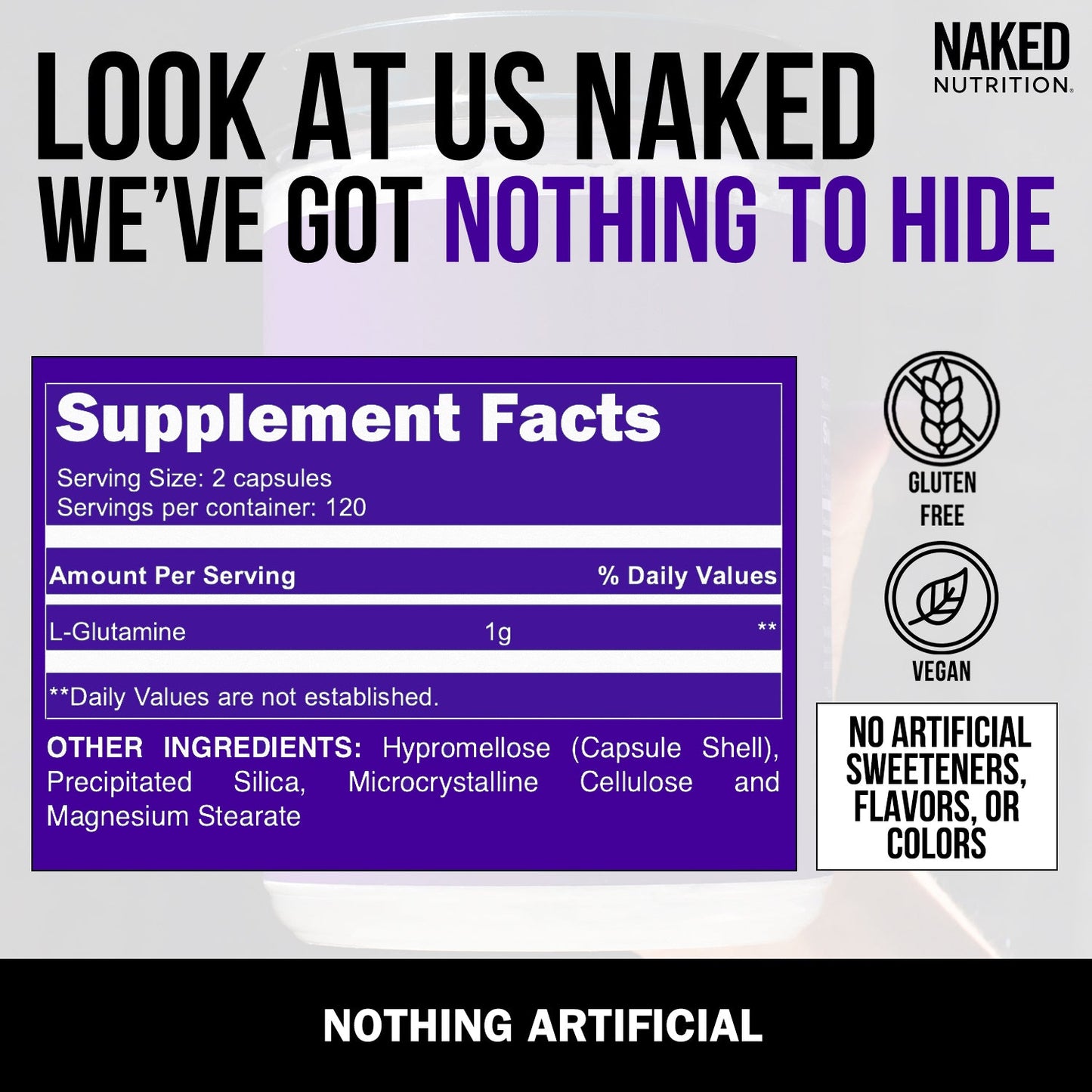 Glutamine Capsules - Capsules for Simple Pre- or Post-Workout Routines