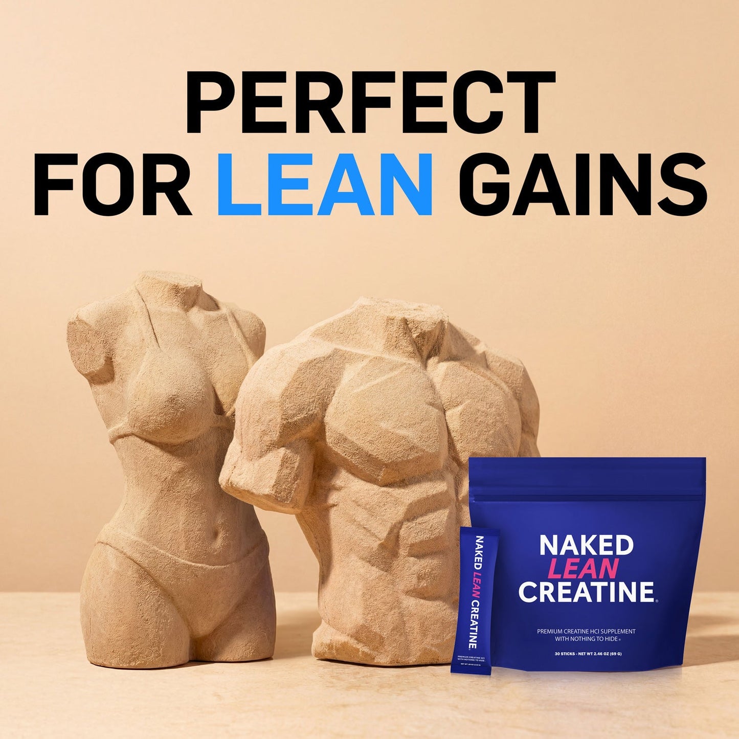 Creatine HCl Travel Packets - Stick Packs for Simple Pre- or Post-Workout Routines