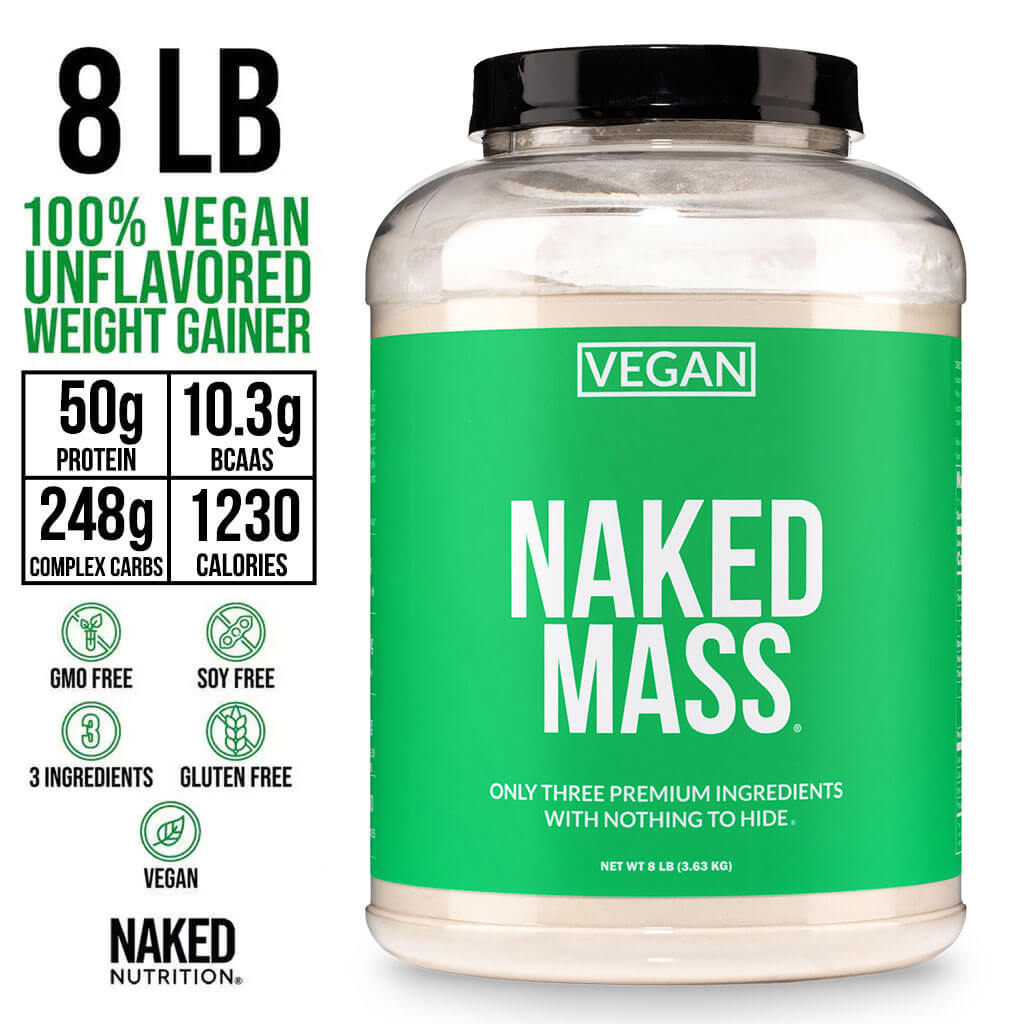 Vegan Mass Gainer Supplement - Unflavored (Vegan) Made for Smooth, Calorie-Rich Shakes