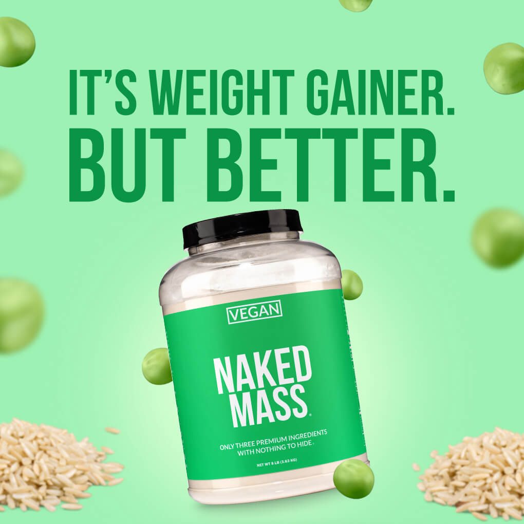 Vegan Mass Gainer Supplement - Unflavored (Vegan) Made for Smooth, Calorie-Rich Shakes