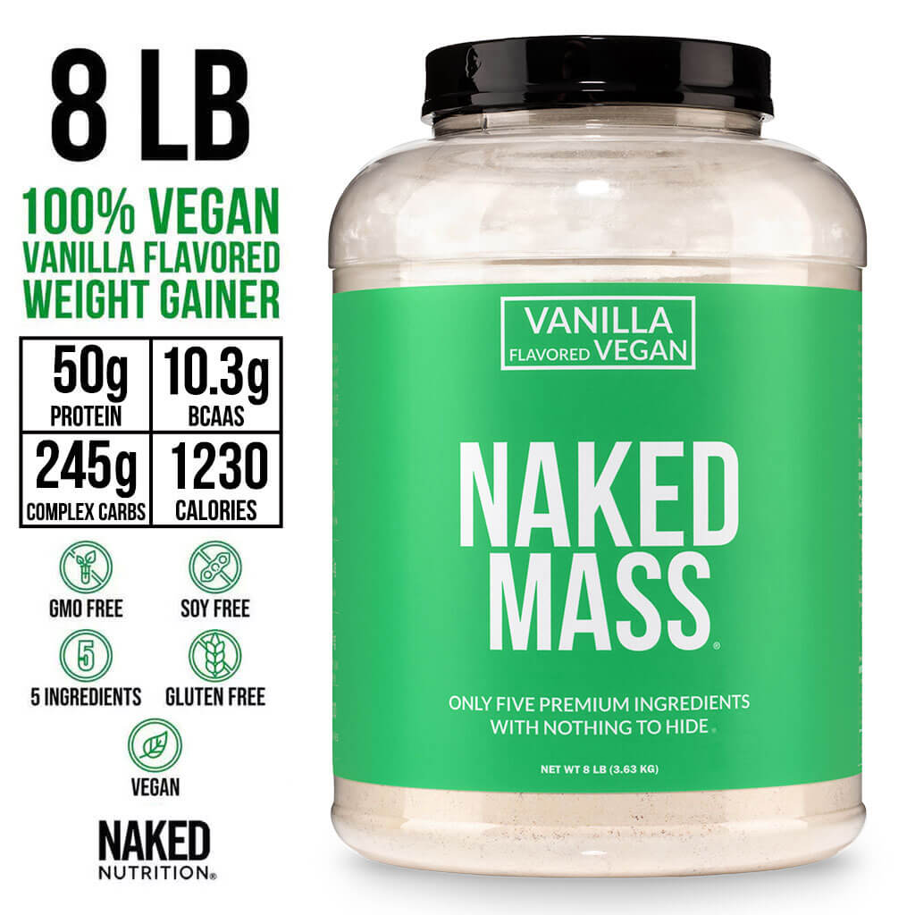 Vanilla Vegan Mass Gainer Supplement - Vanilla (Vegan) Made for Smooth, Calorie-Rich Shakes