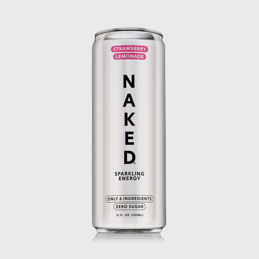 Strawberry Lemonade Naked Sparkling Energy - Strawberry Lemonade for Smooth Shakes at Home or On the Go