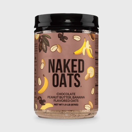 Chocolate Peanut Butter Banana Protein Oats - Chocolate PB Banana Made for Quick and Flavorful Breakfasts