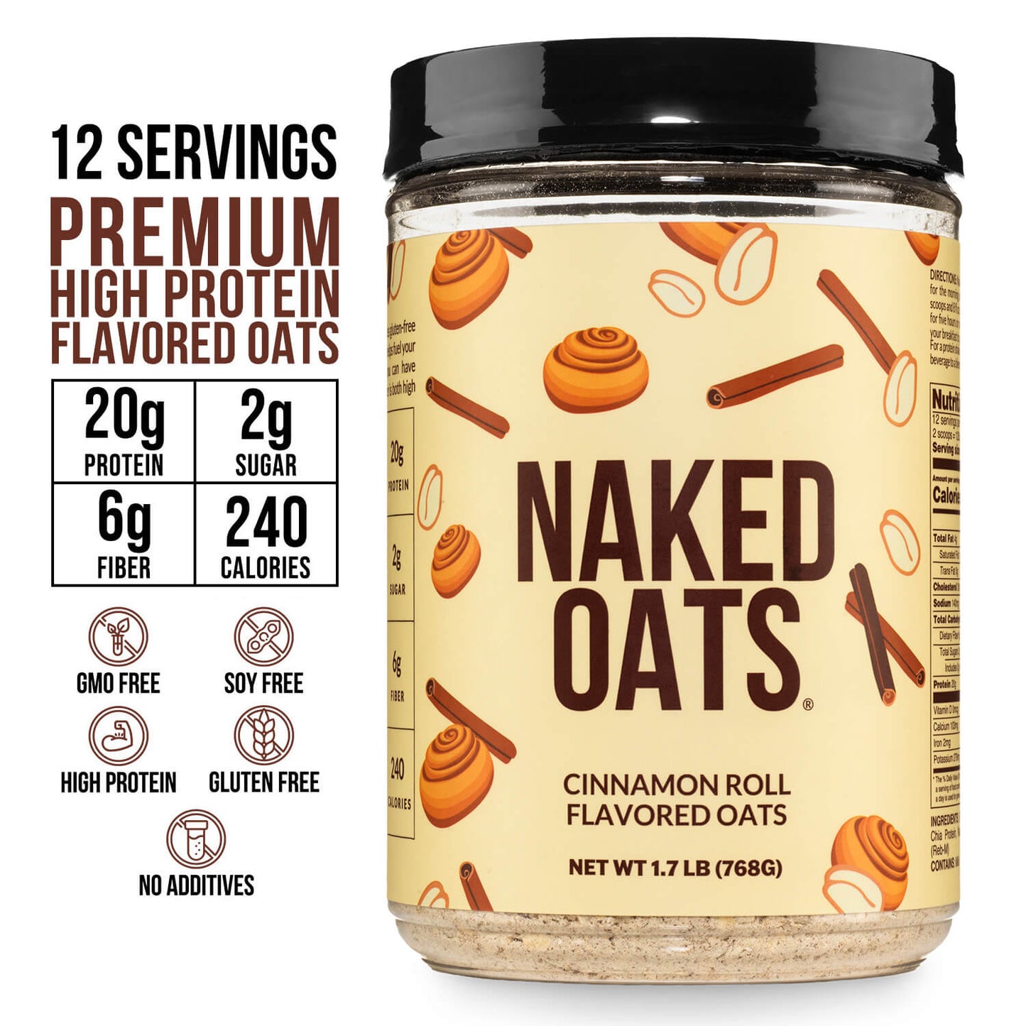 Cinnamon Roll Protein Oats - Cinnamon Roll Made for Quick and Flavorful Breakfasts