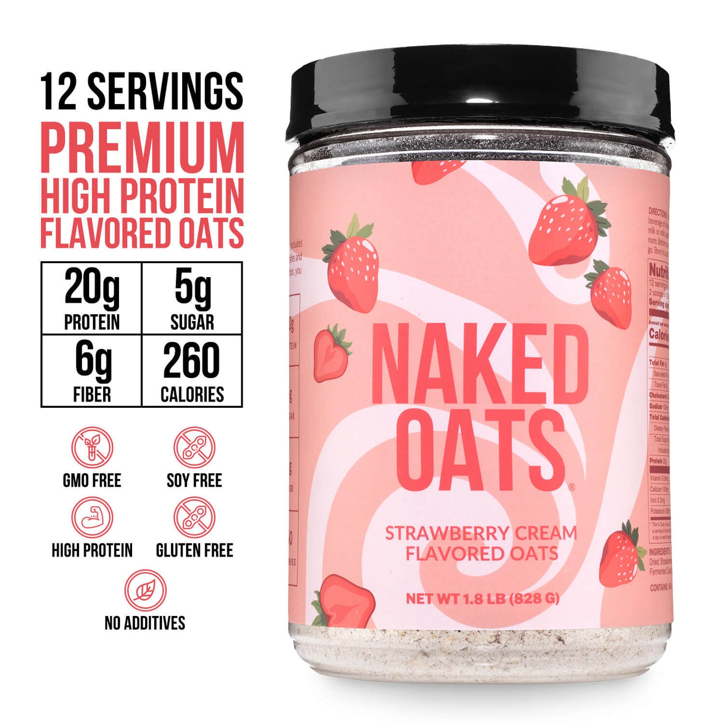 Strawberry Cream Protein Oats - Strawberry Cream Made for Quick and Flavorful Breakfasts