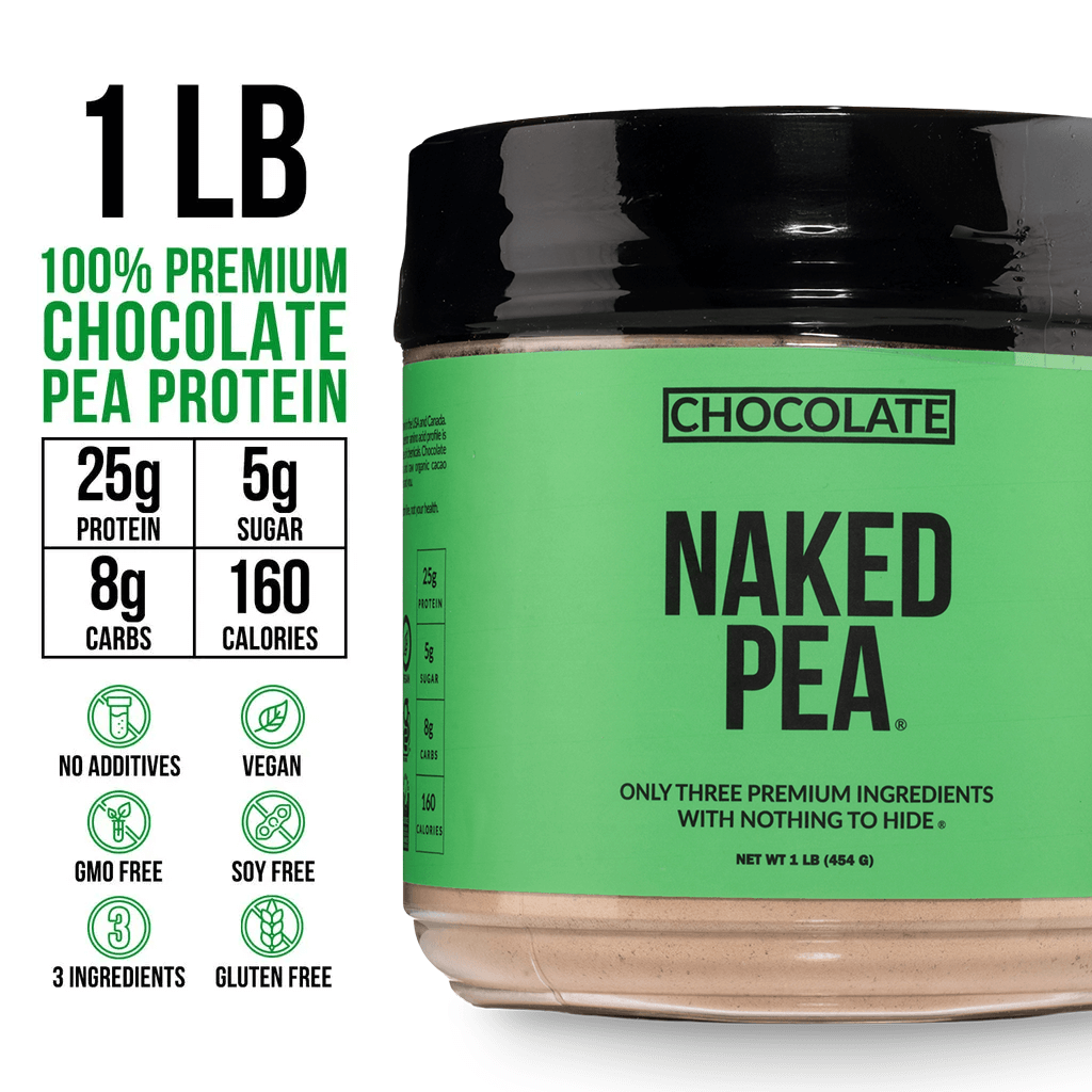 Chocolate Pea Protein Powder - Chocolate - Compact Size for Convenient Daily Protein Mixing