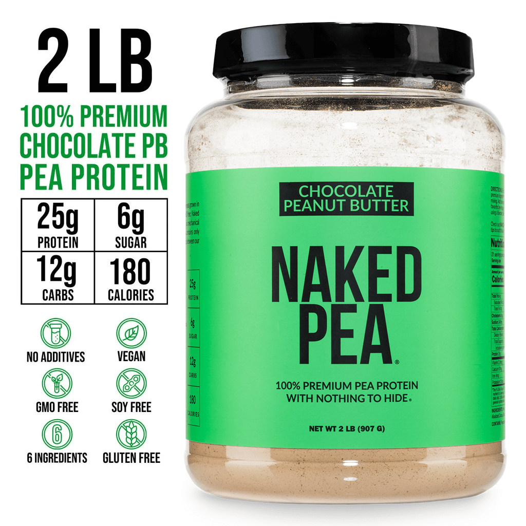 Chocolate Peanut Butter Pea Protein Powder - Chocolate PB - Chocolate Formula for Convenient Daily Protein Mixing