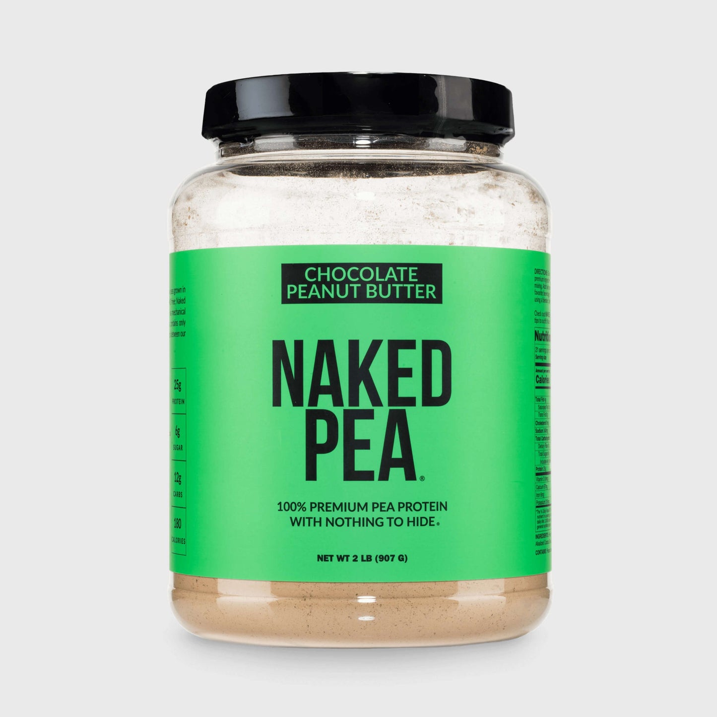 Chocolate Peanut Butter Pea Protein Powder - Chocolate PB - Chocolate Formula for Convenient Daily Protein Mixing