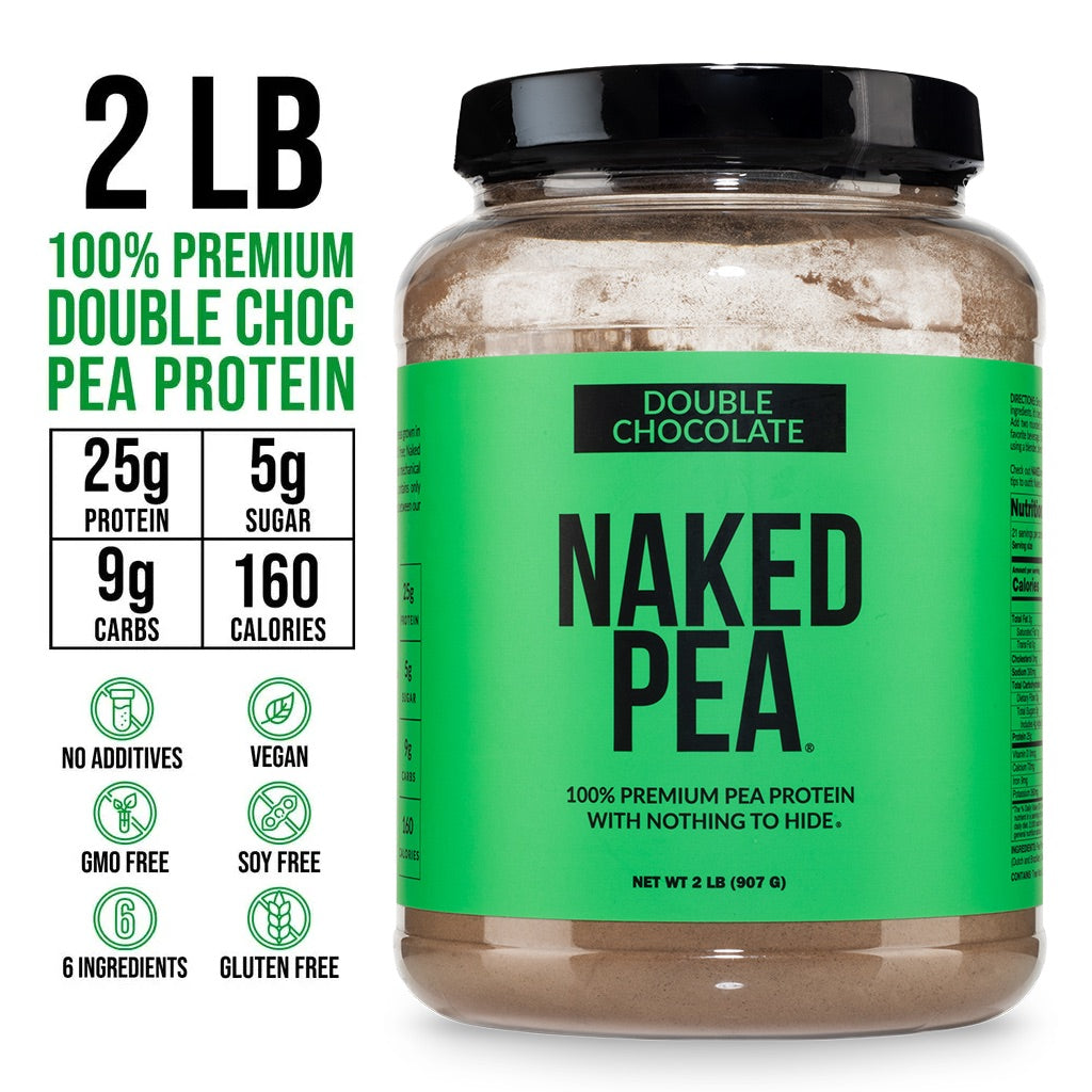 Double Chocolate Pea Protein Powder - Double Chocolate for Convenient Daily Protein Mixing