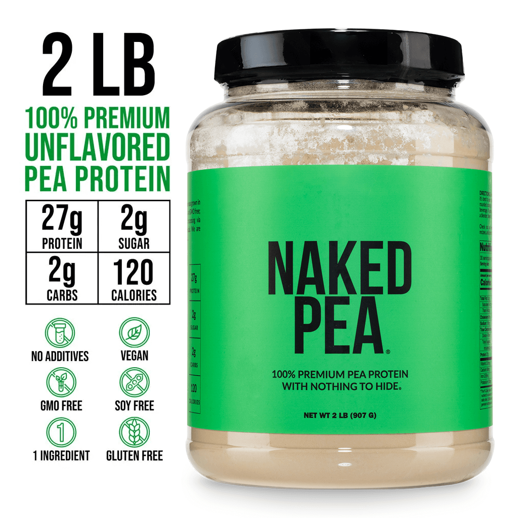 Pea Protein Powder - Unflavored - Standard Size for Convenient Daily Protein Mixing