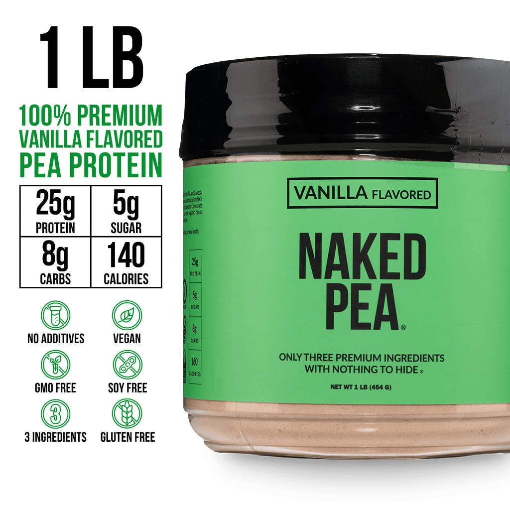 Vanilla Pea Protein Powder - Vanilla - Compact Size for Convenient Daily Protein Mixing