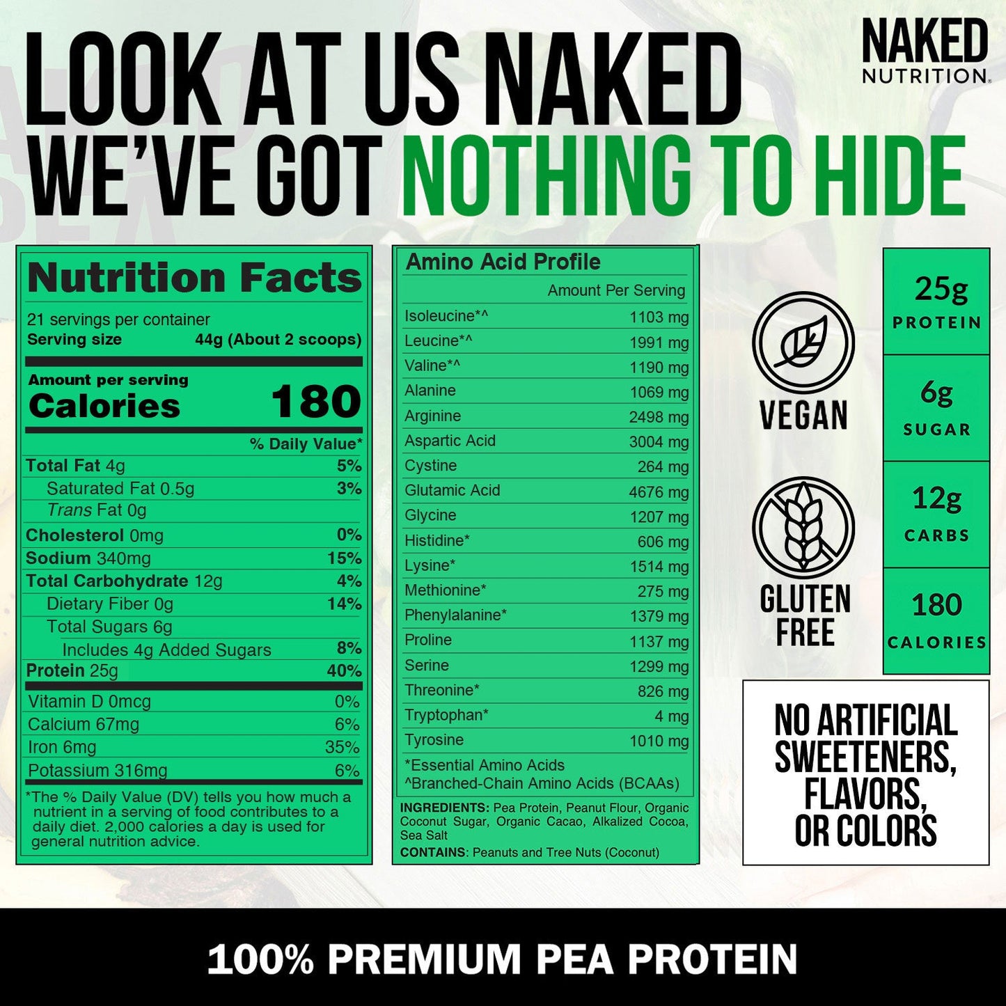 Chocolate Peanut Butter Pea Protein Powder - Chocolate PB - Chocolate Formula for Convenient Daily Protein Mixing
