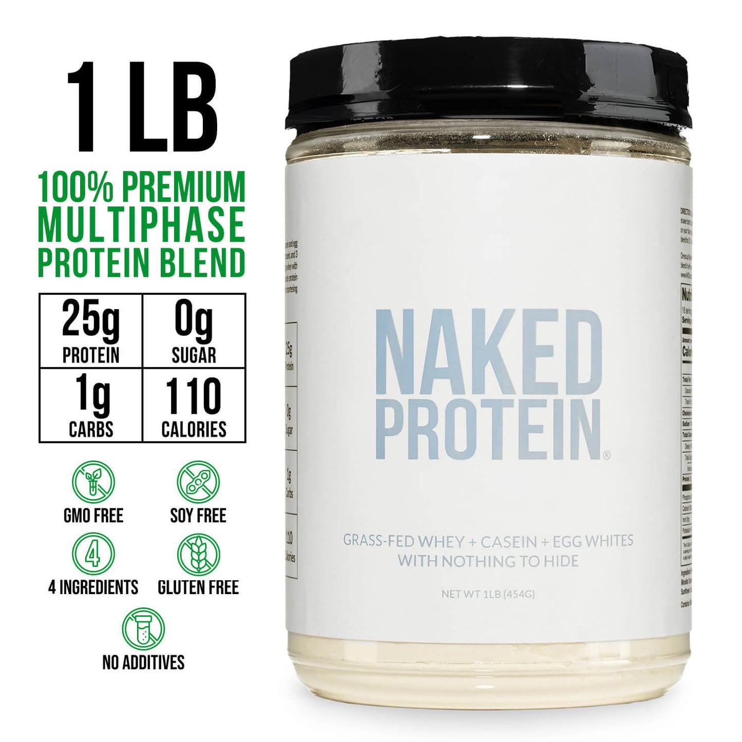 Protein Powder Blend - 1LB Egg Whey & Casein Protein Blend - 1LB for Convenient Daily Protein Mixing