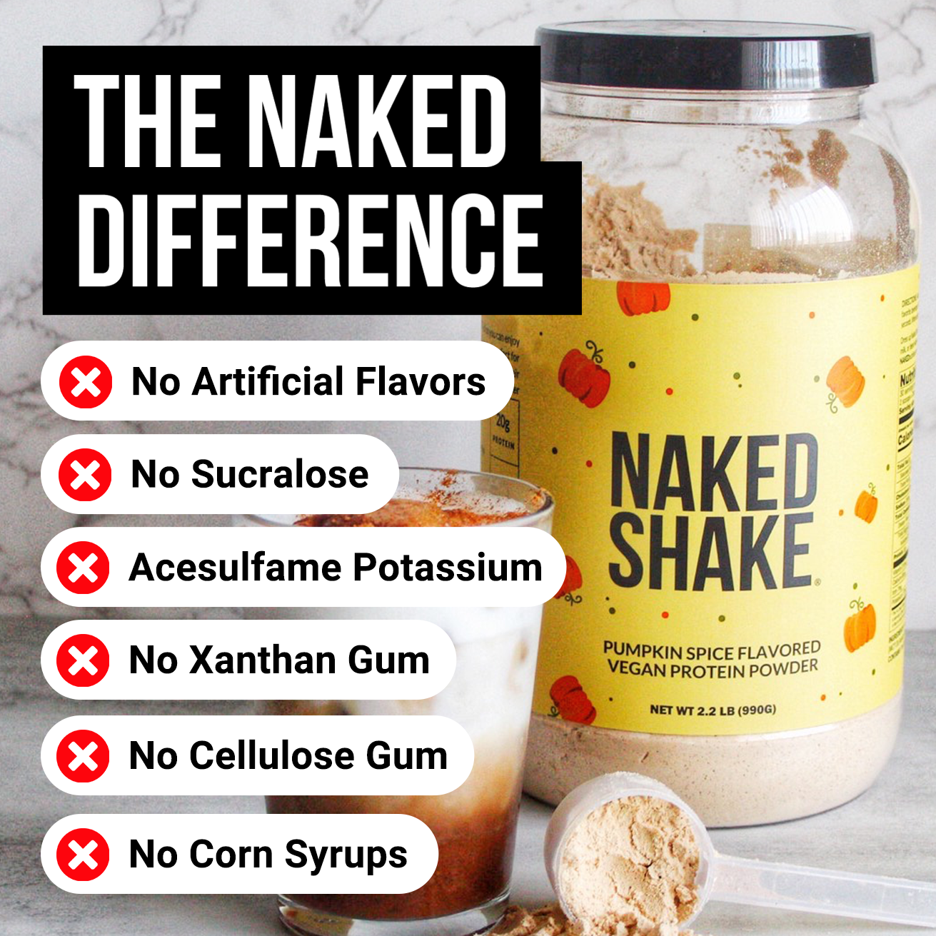 Pumpkin Spice Protein Shake - Pumpkin Spice for Smooth Shakes at Home or On the Go