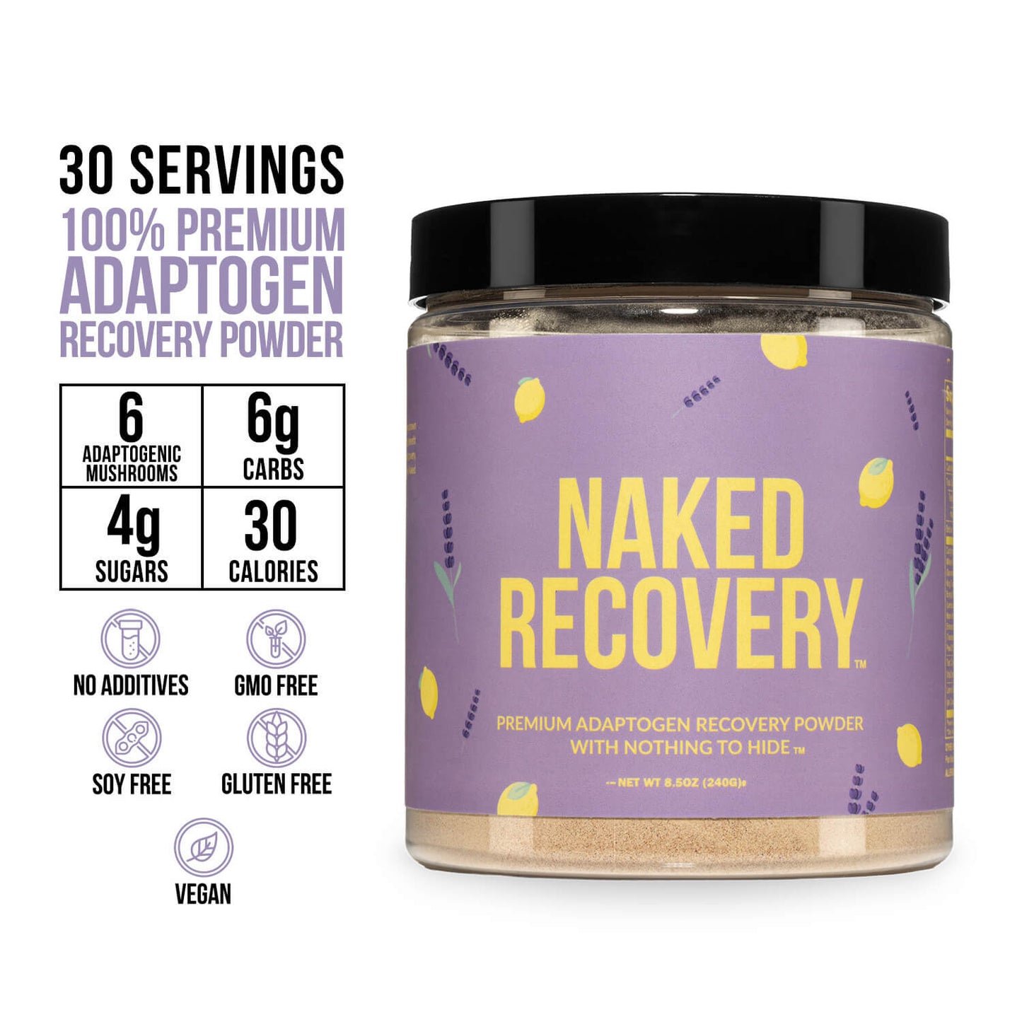 Mushroom Blend Supplement with Tart Cherry & Lemon Balm for Straightforward Daily Mixing