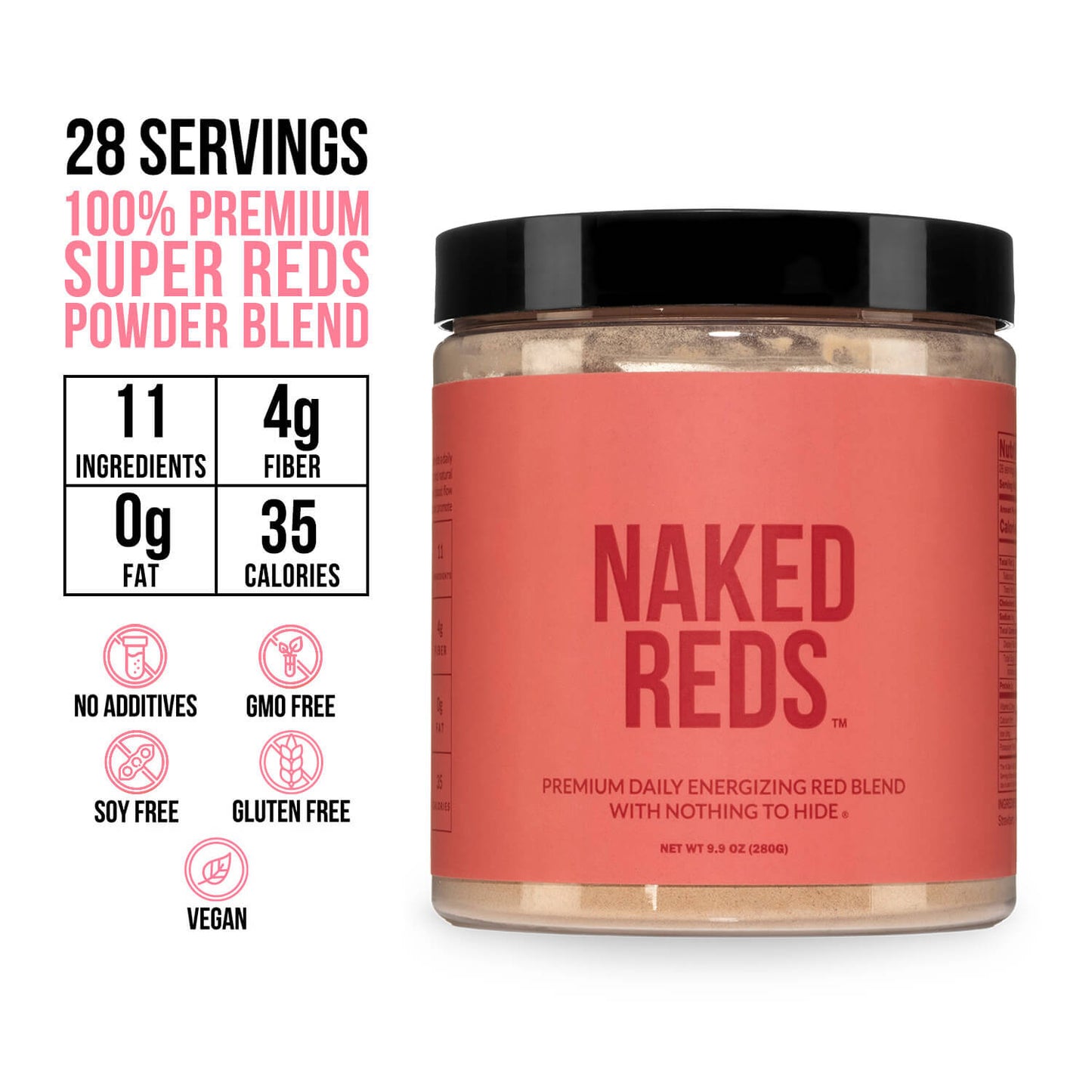 Red Fruit & Vegetable Blend Powder for Straightforward Daily Mixing