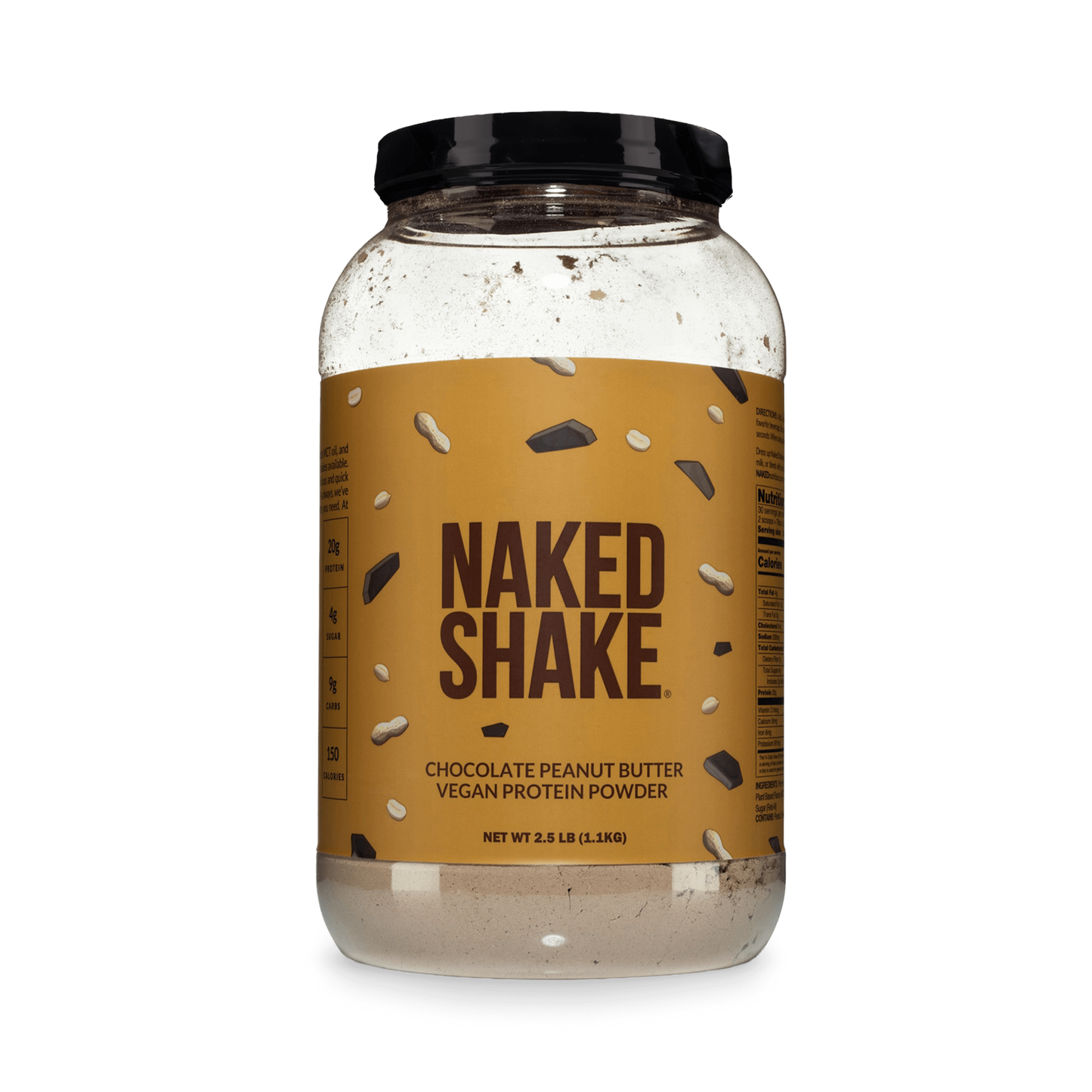 Chocolate PB Protein Shake - Chocolate Peanut Butter for Smooth Shakes at Home or On the Go