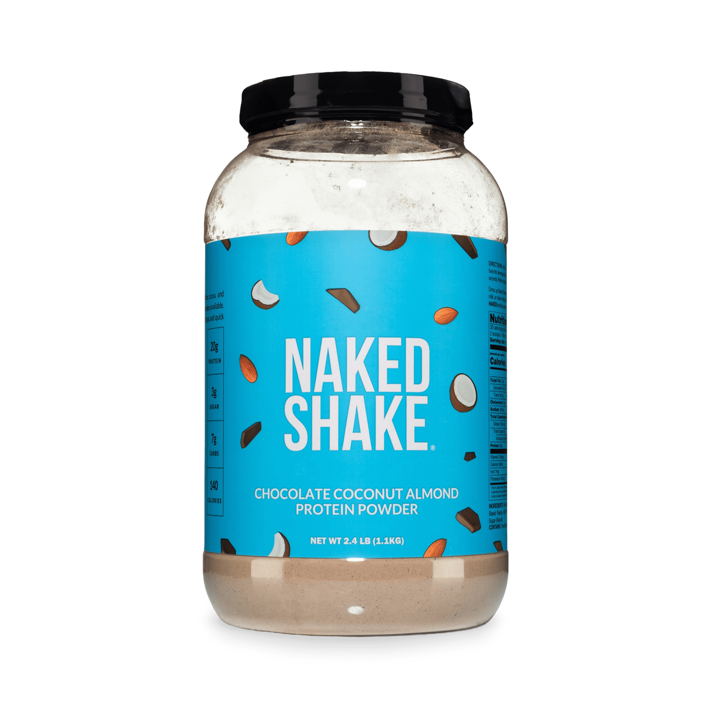 Chocolate Coconut Almond Protein Shake - Chocolate Coconut Almond for Smooth Shakes at Home or On the Go