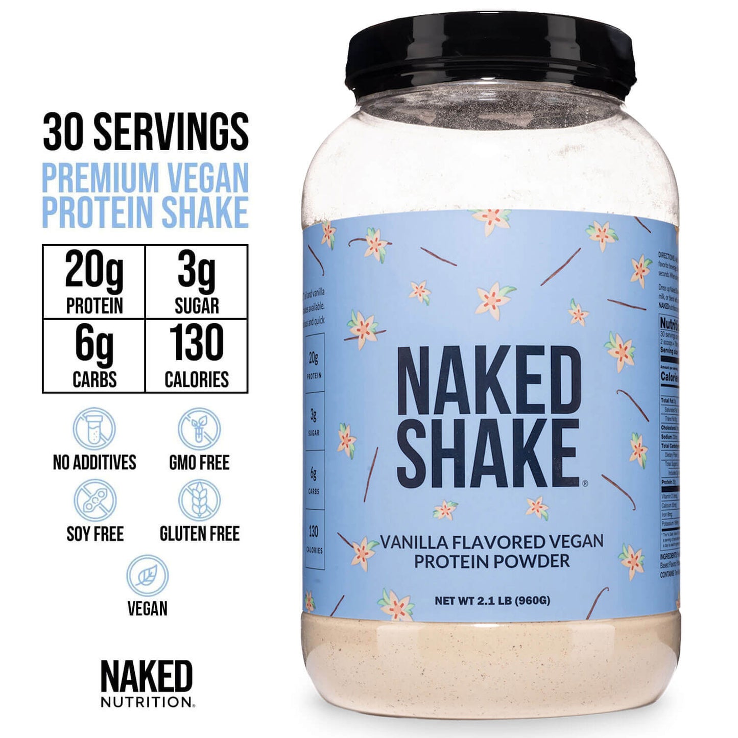 Vanilla Protein Shake - Vanilla for Smooth Shakes at Home or On the Go