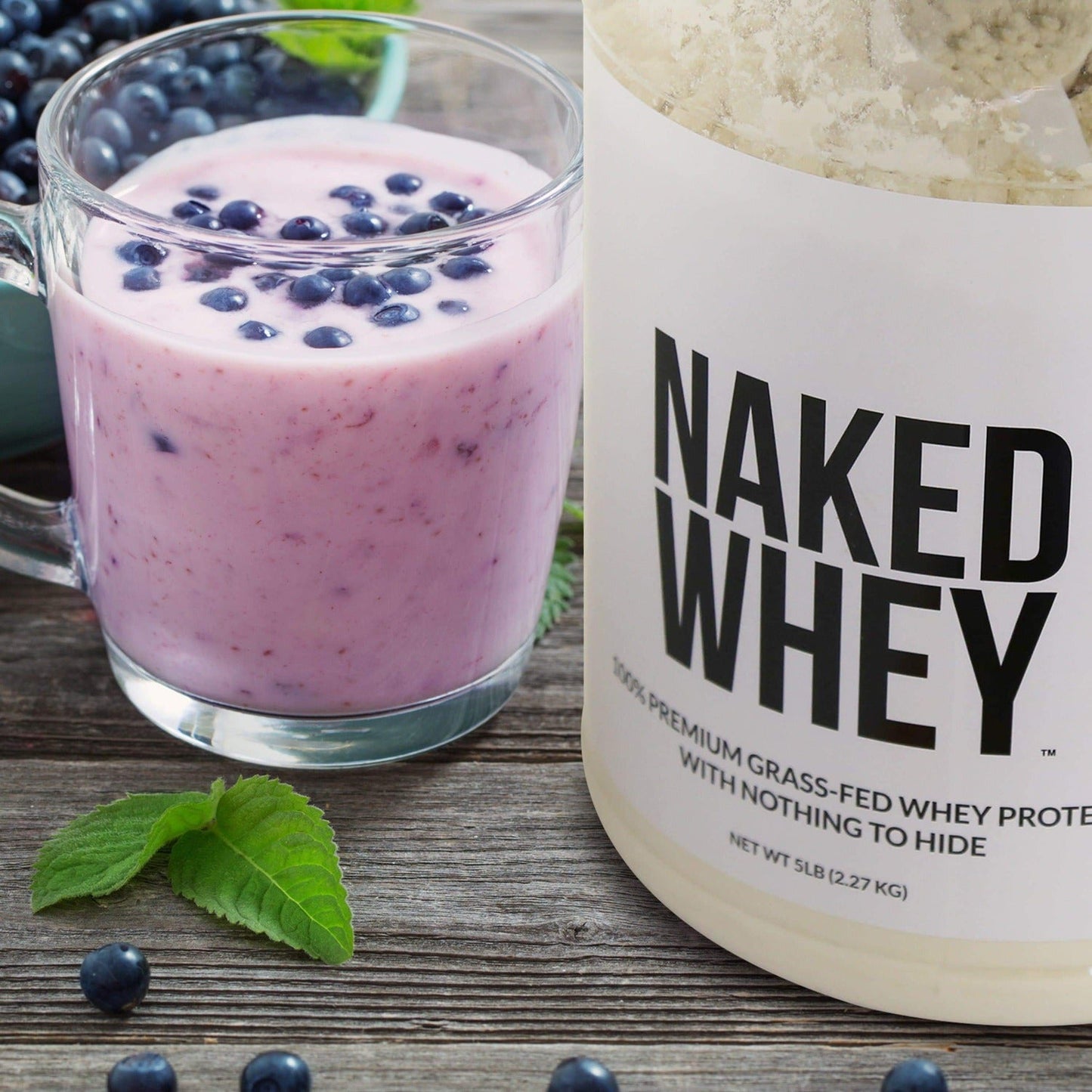 Strawberry Whey Protein Powder - Strawberry - Value Size for Convenient Daily Protein Mixing