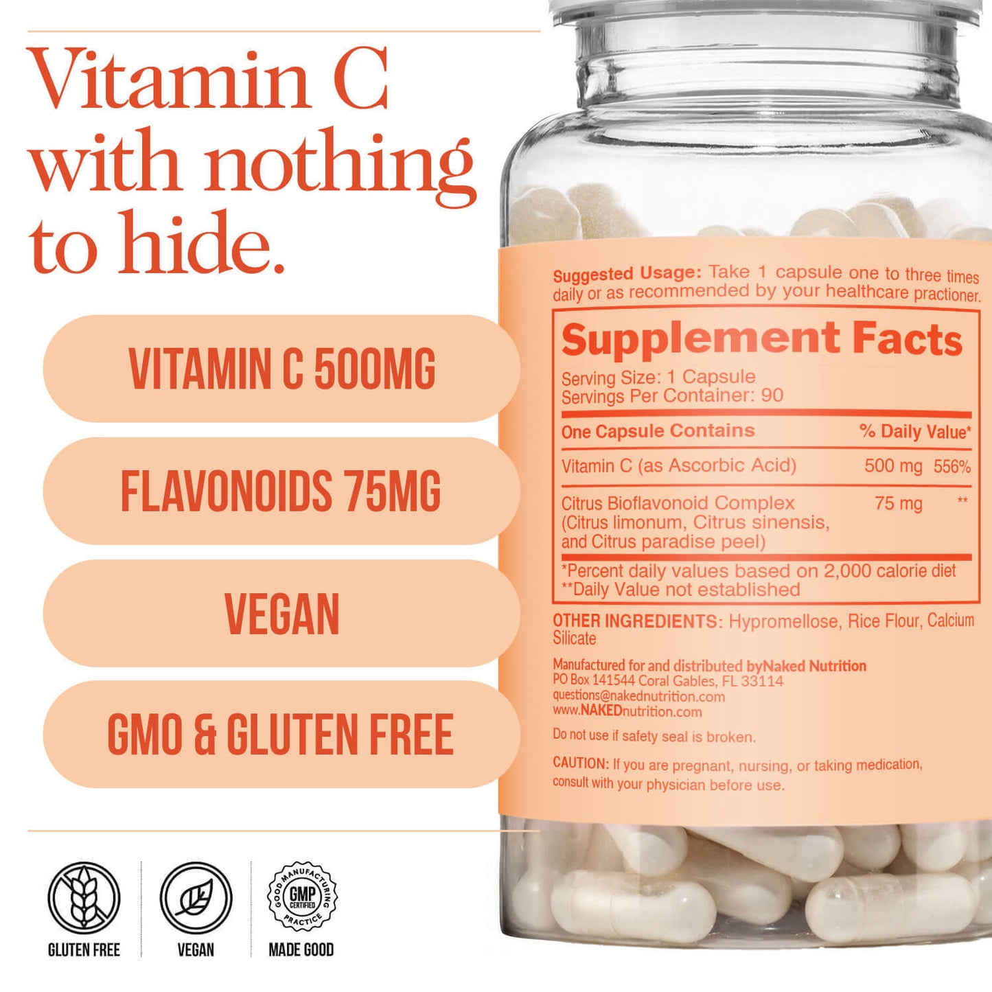 Daily Vitamin C Supplement - Vitamin C for Simple Daily Nutrition Routines