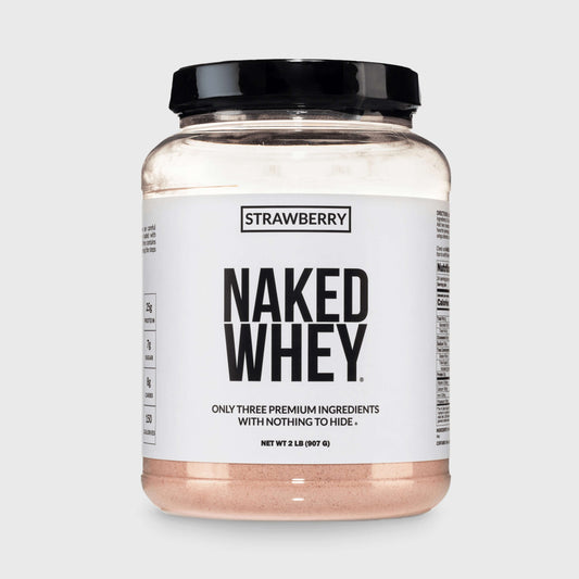 Strawberry Whey Protein Powder - Strawberry - Standard Size for Convenient Daily Protein Mixing