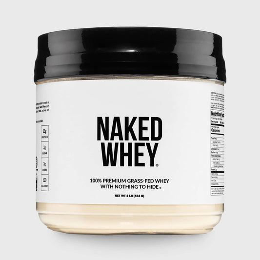 Grass Fed Whey Protein Powder - Unflavored - Compact Size for Convenient Daily Protein Mixing