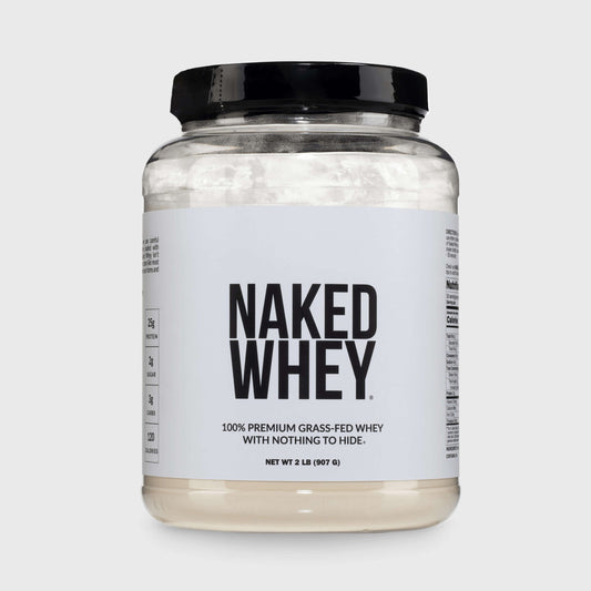 Grass Fed Whey Protein Powder - Unflavored - Standard Size for Convenient Daily Protein Mixing