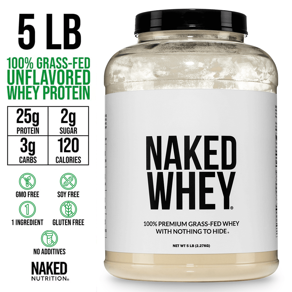 Grass Fed Whey Protein Powder - Unflavored - Bulk Size for Convenient Daily Protein Mixing