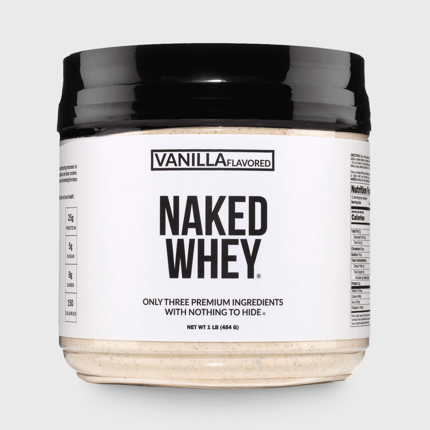 Vanilla Whey Protein Powder 1lb - Vanilla for Convenient Daily Protein Mixing