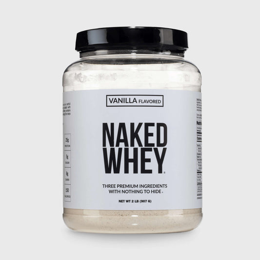 Vanilla Whey Protein Powder - Vanilla - Standard Size for Convenient Daily Protein Mixing